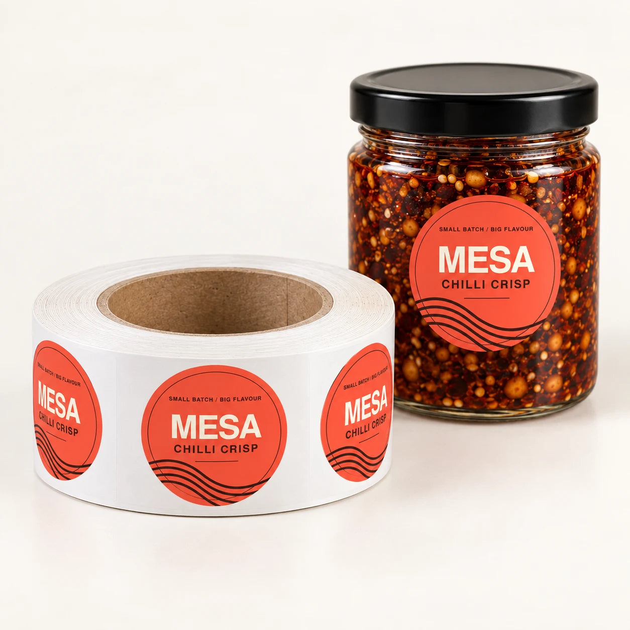 Circle Roll Labels — label design example